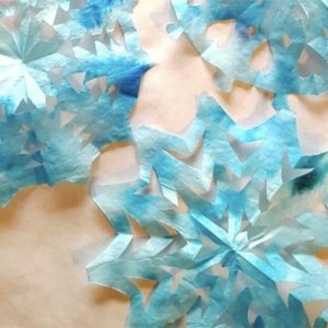 Coffee Filter Snowflakes