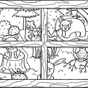 Framed 3D Pop-out Woodland Scene