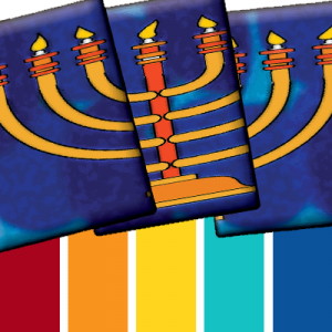 Paint Palette - Hannukah Fire