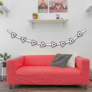 7' Hamentachen Banner -  Coloring In Craft